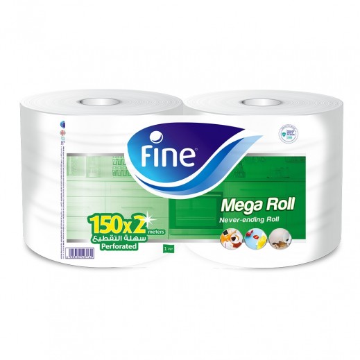 Fine Sterilized & Perforated Kitchen Towel Mega Roll 2 x 150 m