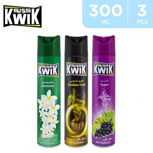 Kwik Air Freshener 300 ml (2+1 Free)