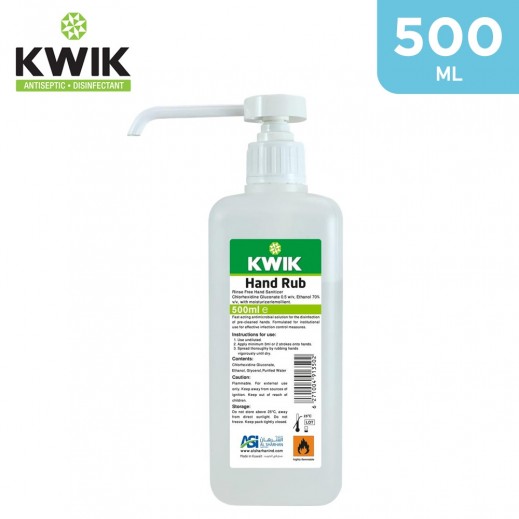Kwik Hand Rub Sanitizer 500 ml - delivered by Taw9eel Fast