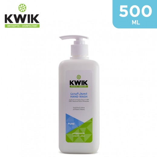 Kwik Pure Hand Wash Liquid 500 ml - delivered by Taw9eel Fast