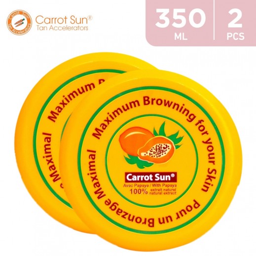 Carrot Sun - Tanning Cream Papaya 2 × 350 ml