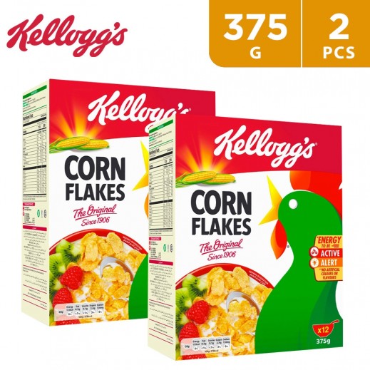 Kellogg's Corn Flakes 375 g 1 + 1 Free - delivered by Taw9eel Fast