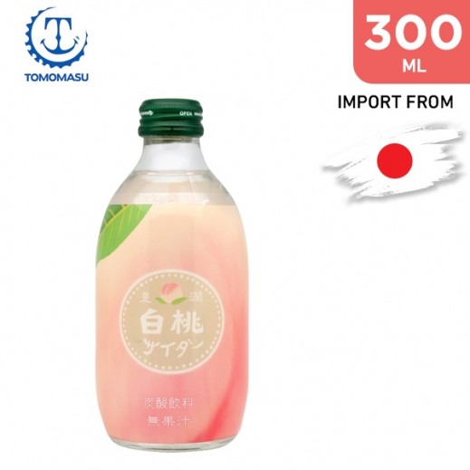 Tomomasu White Peach Soda 300 ml - delivered by Taw9eel Fast