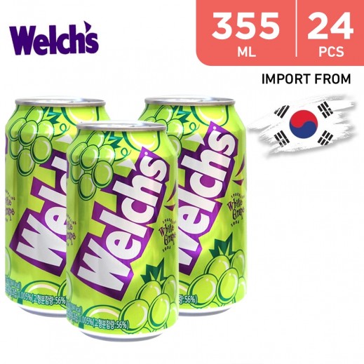 Welch’s Sparkling White Grape Soda 24 x 355 ml