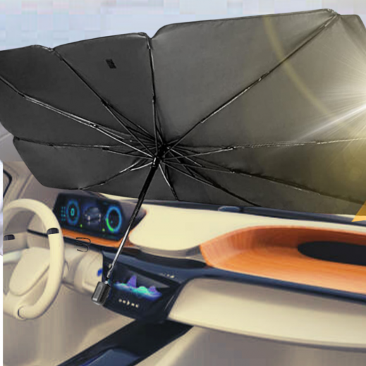 Buy Foldable Car Windshield Sun Shade Umbrella | توصيل Taw9eel.com