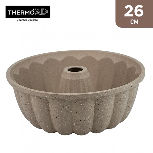 Thermo Ad Cake Mold - 26 cm Dilimli - Brown