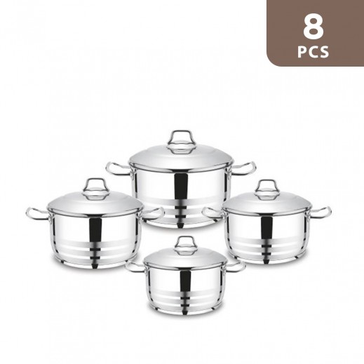 Vivaldi Deep Pots Set 8 Pieces