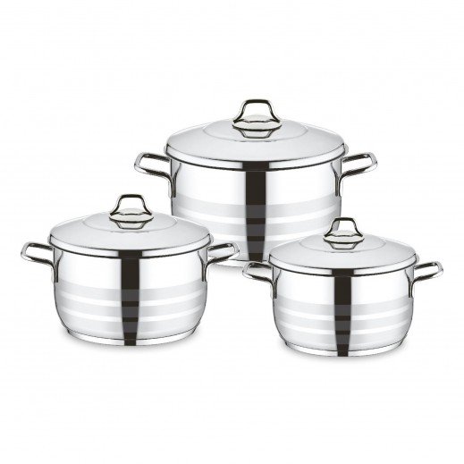 Vivaldi Deep Cookware Set - 6 Pieces - delivered by Silver Star Within 48 Hours 