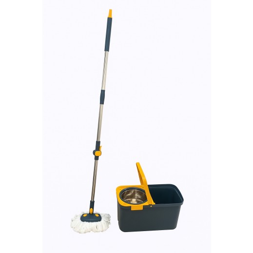 Perfect Home Microfiber Spin Mop with Bucket Set