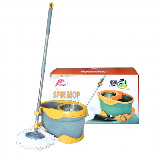 Perfect Home Microfiber Spin Mop with Bucket Set