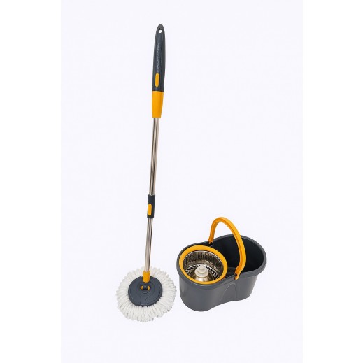 Perfect Home Microfiber Spin Mop with Bucket Set