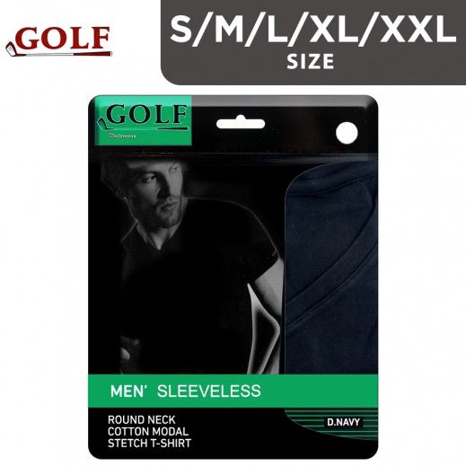 Golf T-Shirt Sleevless For Men Navy