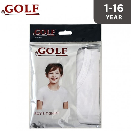 Golf T-shirt Round Neck for Boys