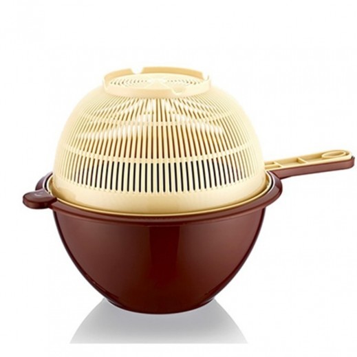 Plast Art Strainer Double With Handle 3.5Lt