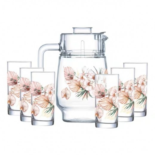 Luminarc Florosa Drink Set 7 Pcs 