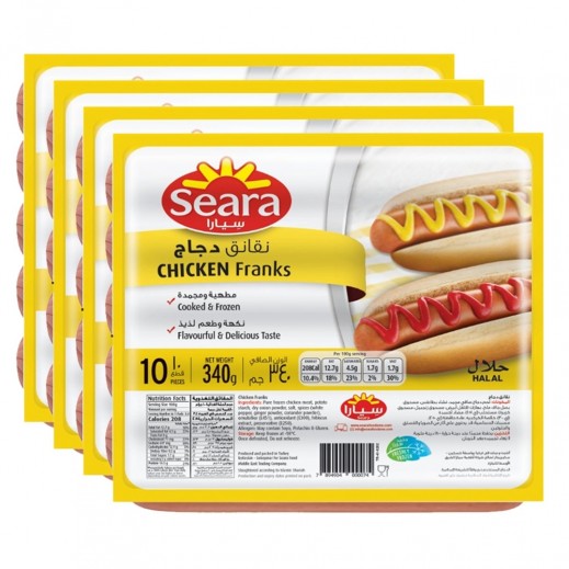 Seara Frozen Chicken Franks 4 x 340 g
