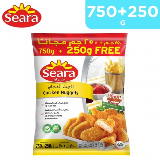Seara Regular Chicken Nuggets 750 g + 250 g Free - delivered by Taw9eel Fast