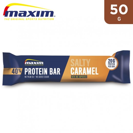 Maxim No Added Sugar Salted Caramel Protein Bar 50 g - delivered by Taw9eel Fast