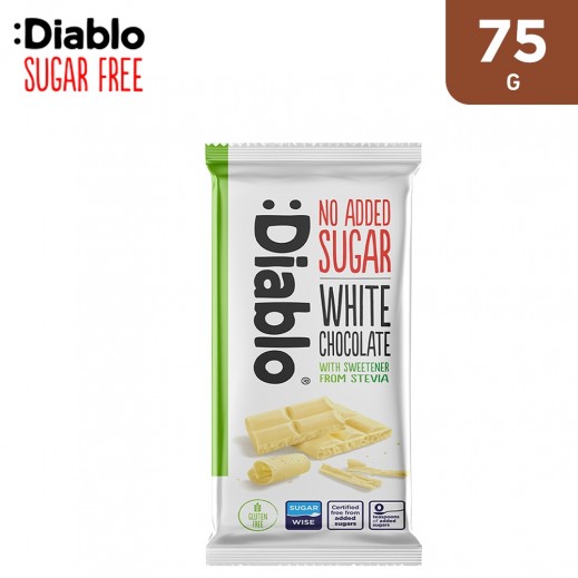 Diablo Gluten Free No Added Sugar White Chocolate 75 g