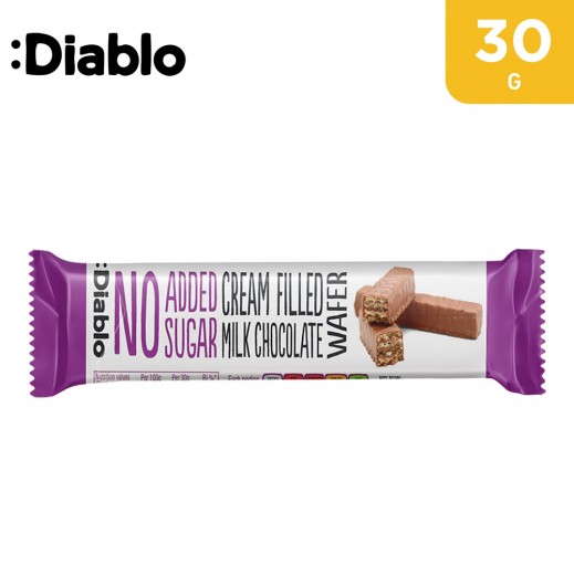 Diablo - No Added Sugar Cream Filled Chocolate Wafer 30 g - delivered by Taw9eel Fast