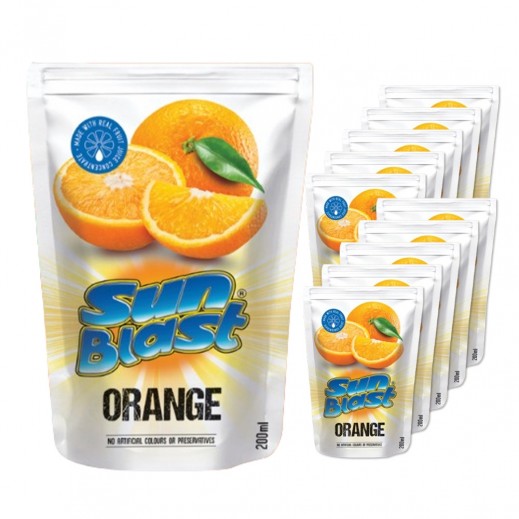 Sun Blast Orange Juice 10 x 200 ml