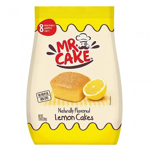 Mr. Brownie Lemon Cakes Natural Flavored 200 g - delivered by Taw9eel Fast