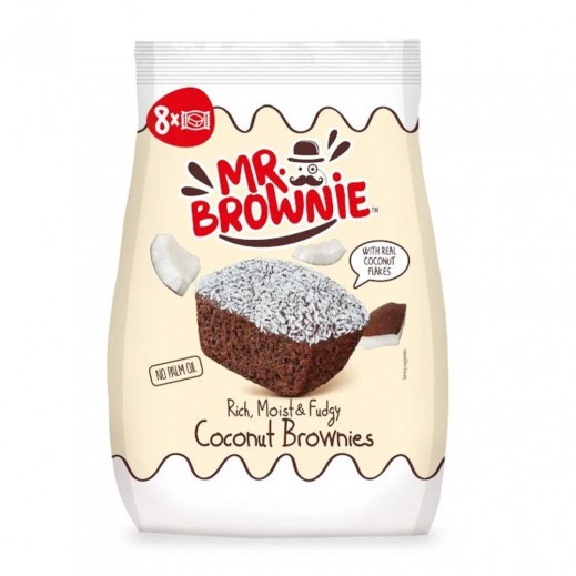 Mr. Brownie Coconut Brownies With Real Coconut Flakes 200 g - delivered by Taw9eel Fast