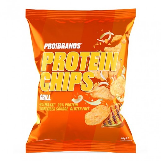 Pro Brands Gluten Free Grill Protein Chips 50 g - delivered by Taw9eel Fast
