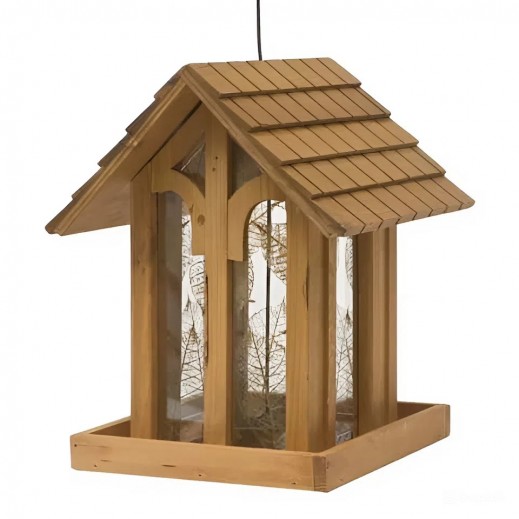 Perky-Pet Wood Mountain Chapel Bird Feeder 1.58Kg 1 Ports - delivered by Taw9eel within 1 working day 