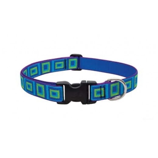 Lupinepet Original Designs Multicolor Sea Glass Nylon Dog Adjustable Collar 12in - delivered by Taw9eel within 1 working day 