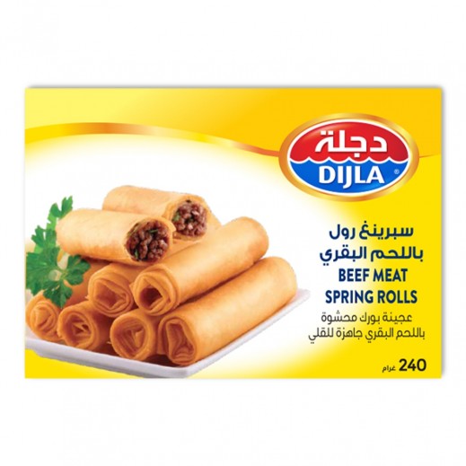 Dijla Frozen Meat Spring Rolls 240 g - delivered by Taw9eel Fast