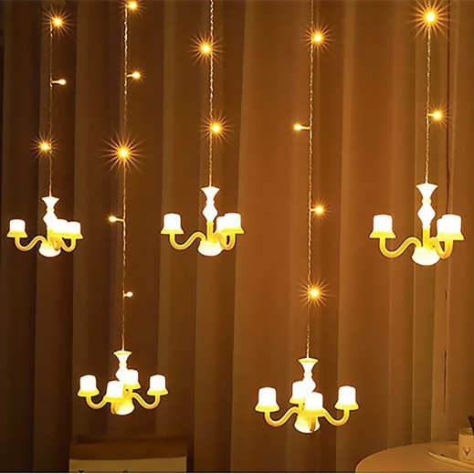 Plastic 6 Chandelier Decoration LED Light