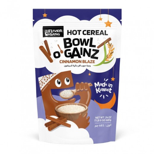 The Flavor Gang Bowl O Gainz Cinnamon Blaze Hot Cereal 681 g