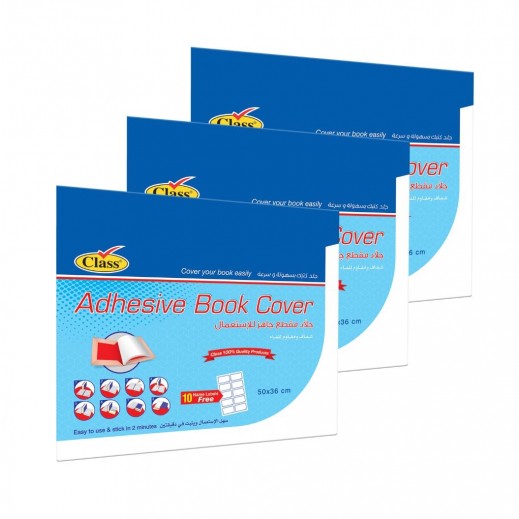 Adhesive Book Cover 3 Set Class Special Offer - delivered by Taw9eel Fast