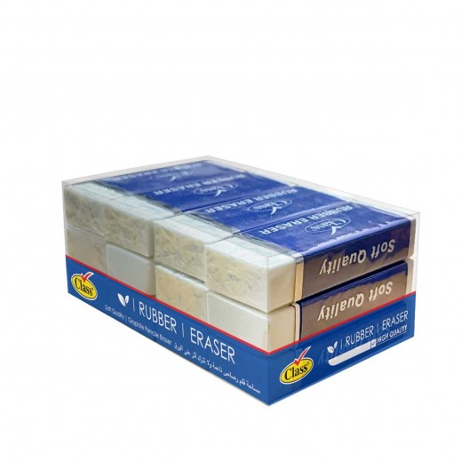 Class Special Offer 12 Pcs Medium Eraser - delivered by Taw9eel Fast