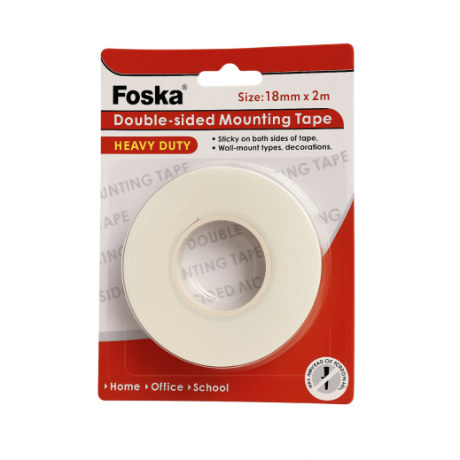 Foska Double Sided Mounting Tape (18mm X 2mm)