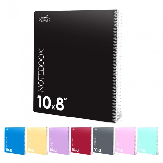 Class Pp Spiral Notebook 80 Sheets - 8 X 10"