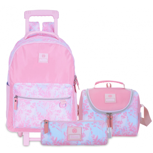 Pause 18 Large Trolley Backpack With Pencil Case & Lunch Bag – Dual Zipper