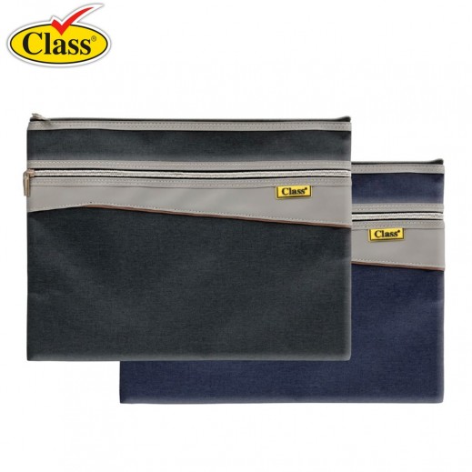 Class File with 2 Zip Assorted Color 