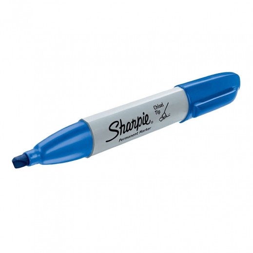 Sharpie Chisel-Tip Blue Permanent Marker Pen