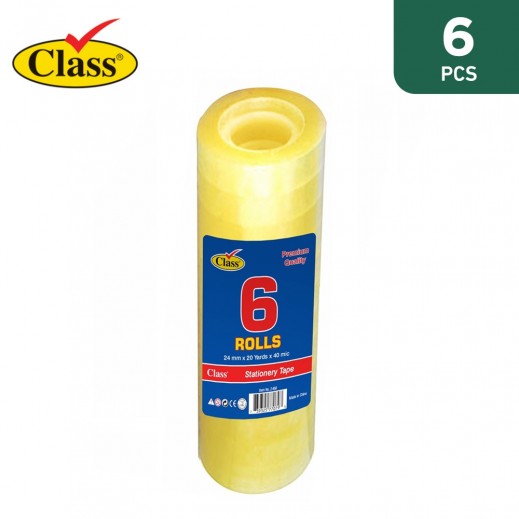 Class yellowish Tape 24mm 6X1 Piece