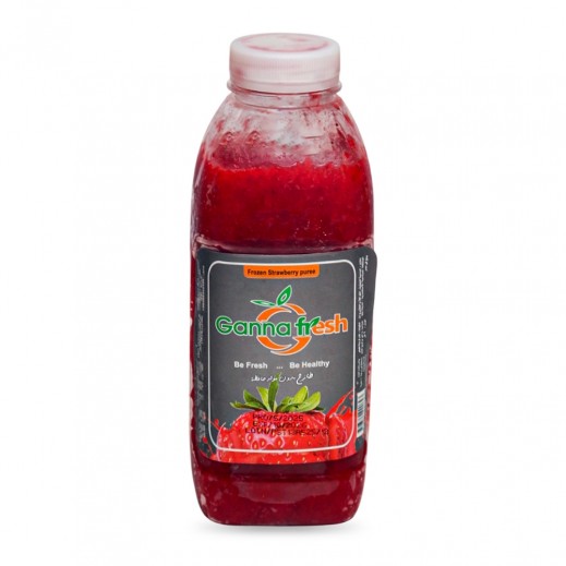 Strawberry Ganna Fresh Frozen Puree Juice 1 L - delivered by Taw9eel Fast