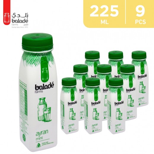 Balade Farms Mint Ayran Lebanese Laban 9 x 225 ml