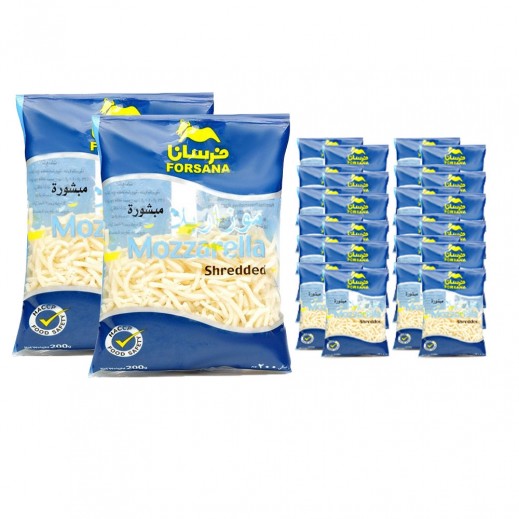 Forsana Mozzarella Shredded Cheese 12 x 200 g