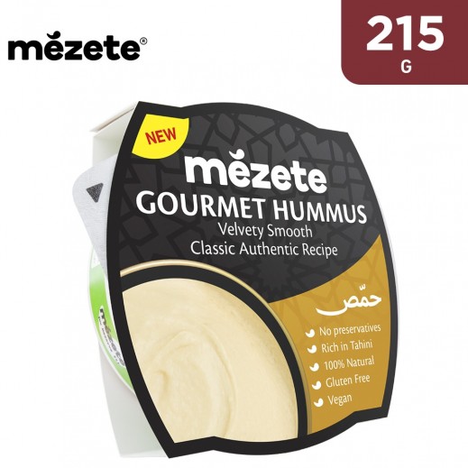 Mezete Gourmet Gluten Free Classic Authentic Recipe Hummus 215 g - delivered by Taw9eel Fast