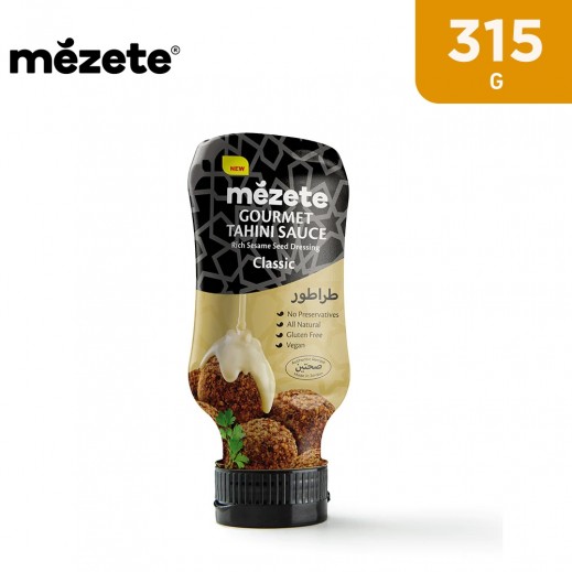 Mezete Gourmet Gluten Free Classic Tahini Sauce 315 g - delivered by Taw9eel Fast