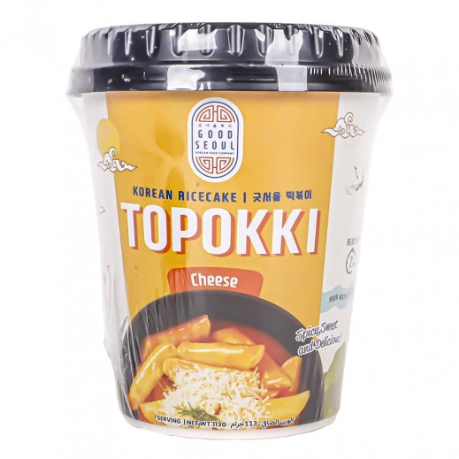 Good Seoul Korean Rice Cake Topokki Cheese 113g - delivered by Taw9eel Fast