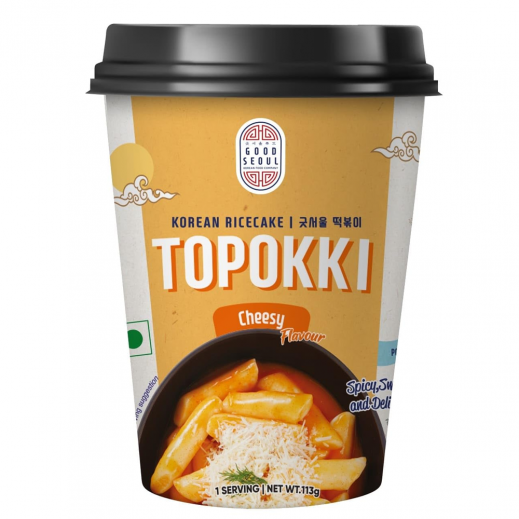 Good Seoul Korean Rice Cake Topokki Cheese 113g - delivered by Taw9eel Fast