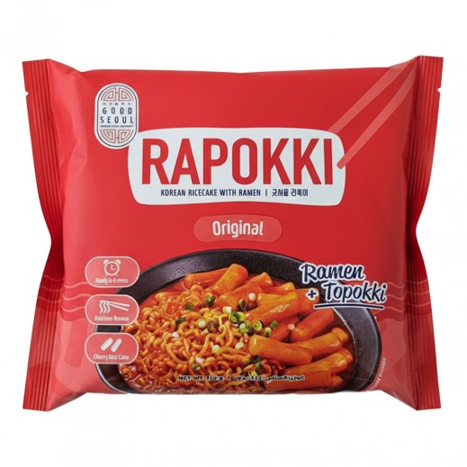 Good Seoul Korean Rapokki Original 132 g - delivered by Taw9eel Fast