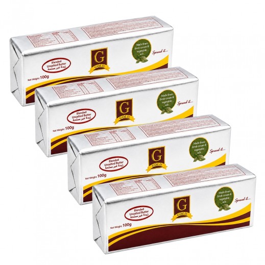 Gold Unsalted Butter 4 x 100g